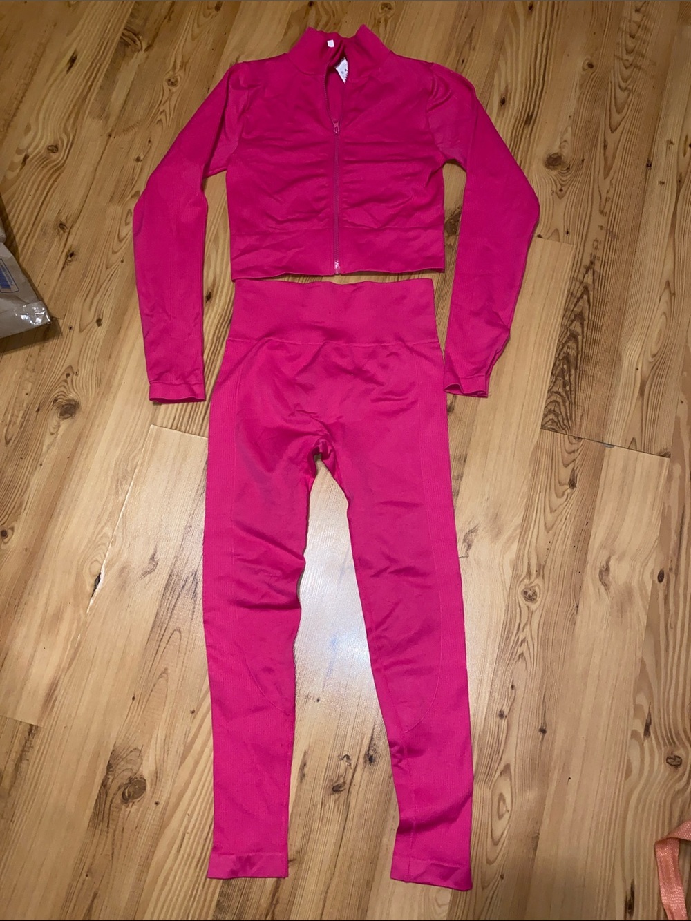 New Mix Hot Pink Two-Piece Legging Set
